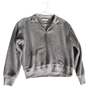 Topshop - Soft Grey Quarter Zip - US 6